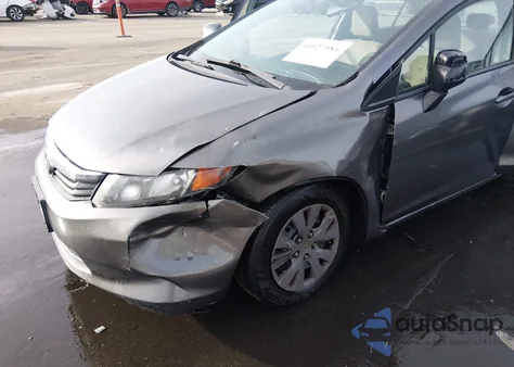 2012 Honda Civic Lx from USA, damaged, VIN 19XFB2F5XCE346314